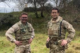 Lt Col Will Meddings 2RA CO and RSM John Rawdon on exercise prior to deploying to Mali