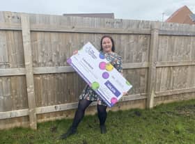 Laura Hatch is celebrating her £100,576.20 win. EMN-210218-124230001