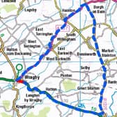 Diversion route - A157 Wragby. EMN-210219-121213001