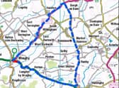 Diversion route - A157 Wragby. EMN-210219-121213001
