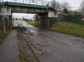 Boston Road in Sleaford, still closed on Monday due to mess left behind by the flooding.