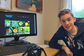 Henry Rose, of Caythorpe, with his new website.