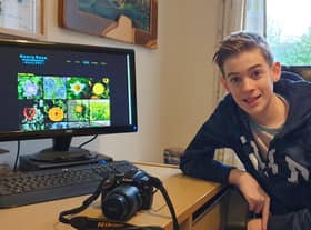 Henry Rose, of Caythorpe, with his new website.