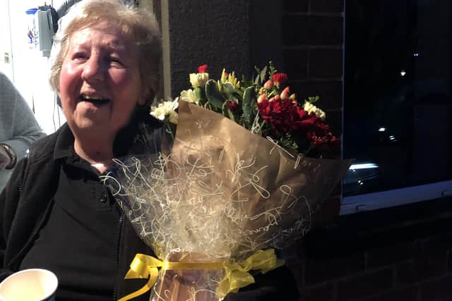 Janet Killingworth was surprised by the guard of honour as she left work for the last time.