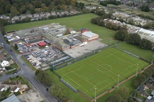 An overhead view of what the pitch will be like from S&C Slatter