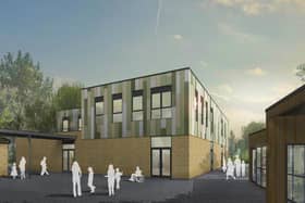 Artist's impression of the finished building at Eresby School in Spilsby.