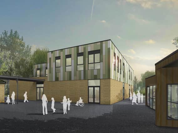 Artist's impression of the finished building at Eresby School in Spilsby.