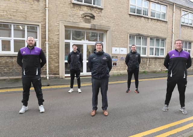 L-R Mike Whatton - deputy head, Charlie Ward - Curriculum Lead, Luke Hollingworth - Proprietor, Kyle Watkins - Teaching Assistant, Daniel Laughton - Head of School. EMN-210103-123148001