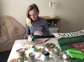 Natalia at work