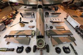 From above the Lancaster looks like an aircraft model kit. Photo: Rod Kirkpatrick/F Stop Press