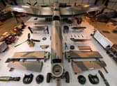 From above the Lancaster looks like an aircraft model kit. Photo: Rod Kirkpatrick/F Stop Press