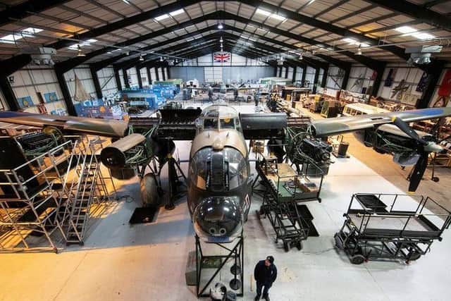 Just Jane  in the hanger at Lincolnshire Aviation Centre in East Kirkby. Photo: Rod Kirkpatrick/F Stop Press