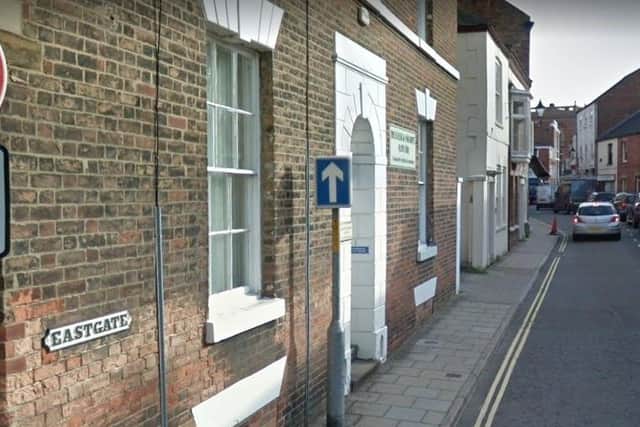 The stretch of Eastgate - known as 'Little Eastgate' - has been temporarily closed.