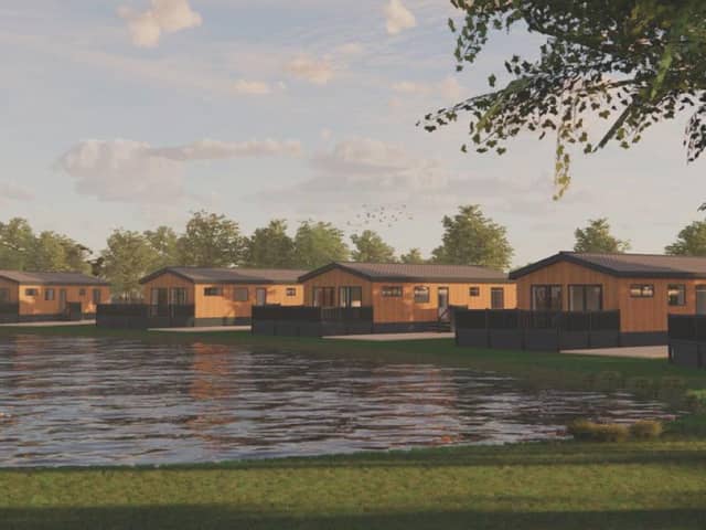 Plans for the new lodges.