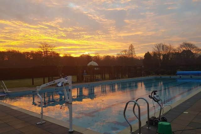 Ready and waiting: The outdoor swimming pool at Jubilee Park in Woodhall Spa is geared up for opening