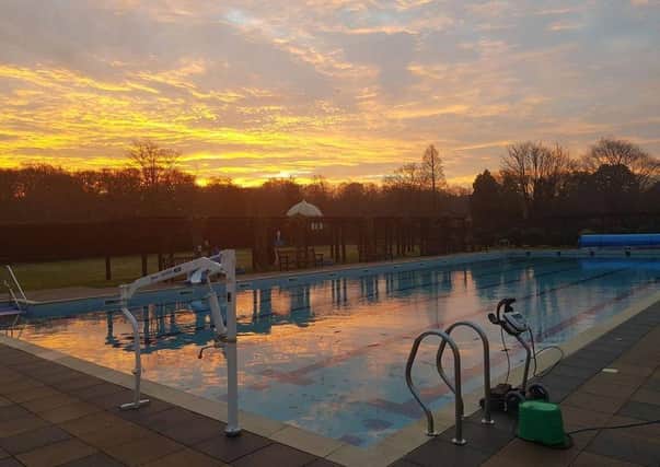 Ready  and waiting:  The outdoor swimming pool at Jubilee Park in Woodhall Spa is geared up for opening