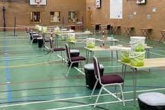 The testing centre at Carre's Grammar School. EMN-210103-173203001