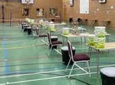 The testing centre at Carre's Grammar School. EMN-210103-173203001