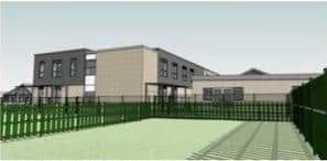 An artist’s impression of how the new buildings will look.