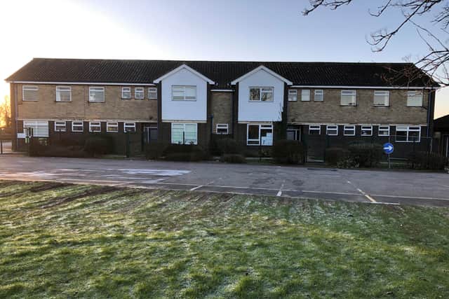 The existing buildings at St Bernard's School in Louth.