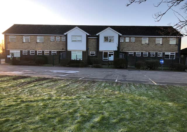 The existing buildings at St Bernard's School in Louth.