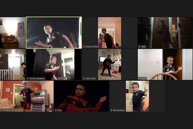One of the recent group sessions on Zoom.