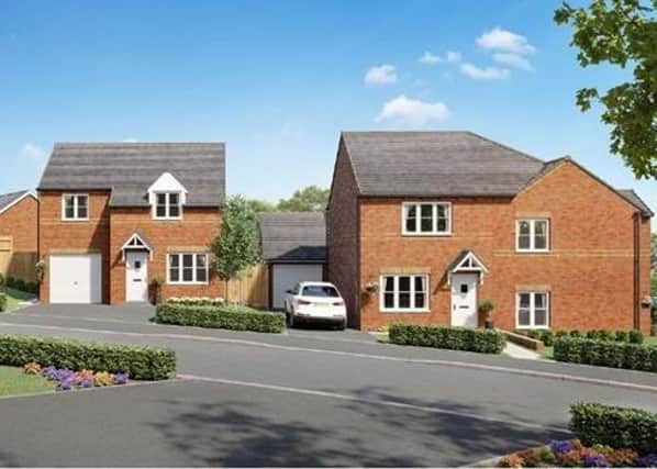 An artist’s impression of how the homes in the new Louth development could look