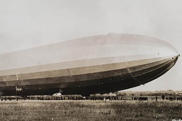 The ill-fated airship R.38, ready for flight at Howden. EMN-210203-200110001