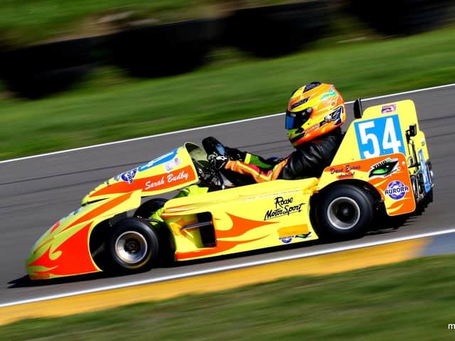 Sarah Budby had success on four wheels...
