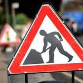 Roadworks sign