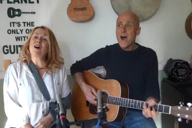 Kip Winter and Dave Wilson during one of their Live Lounge sessions. EMN-210315-170130001