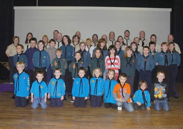 Boston-area Scouts, Cubs and Beavers in rehearsals 10 years ago.