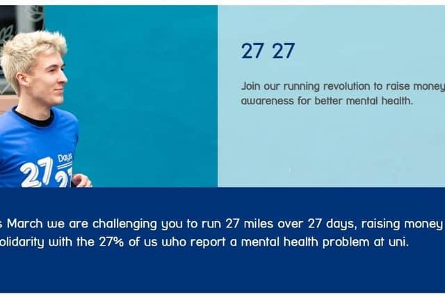 Students have been joining in the 27 27 Challenge for Mind UK. EMN-211103-115844001