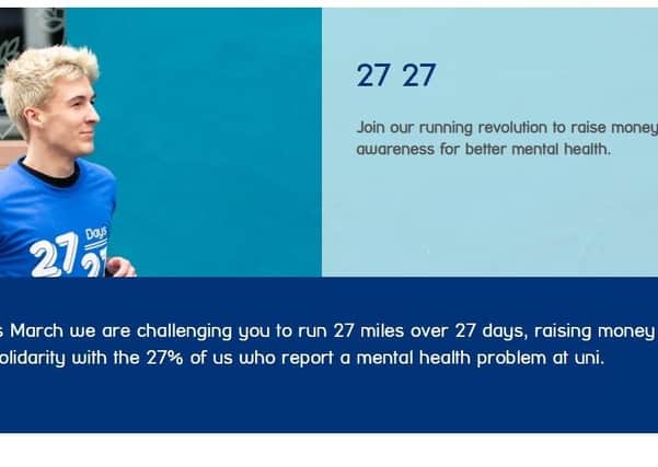 Students have been joining in the 27 27 Challenge for Mind UK. EMN-211103-115844001