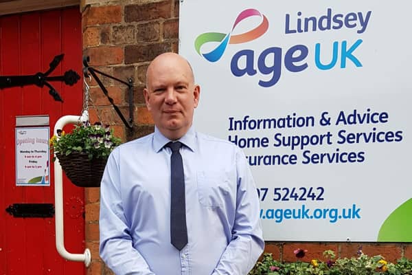 In charge: Age UK Lindsey CEO Andy Storer who has praised staff for their vital work.