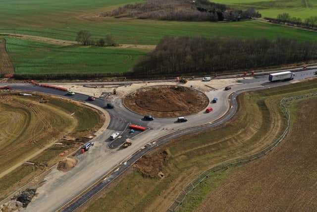 It is planned the roundabout will open next month EMN-210315-073140001