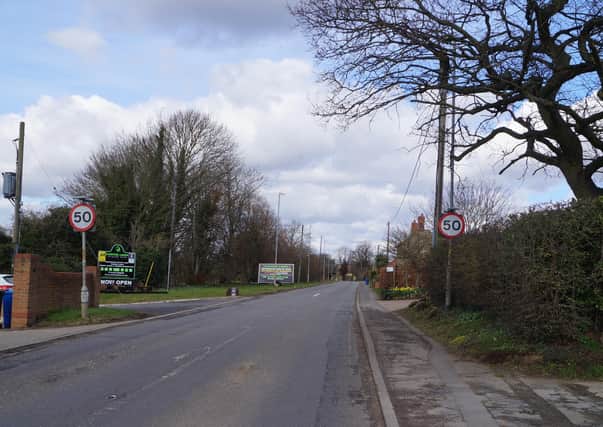 A pedestrian crossing will be installed at Brigg Road near the Caistor Lakes site EMN-210315-145117001