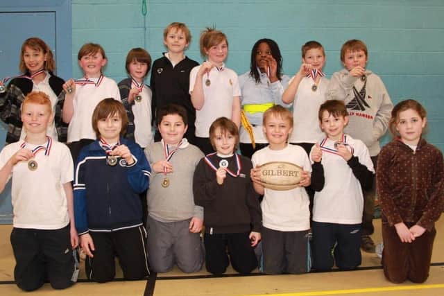 Sport stars at Alford Primary School 10 years ago.