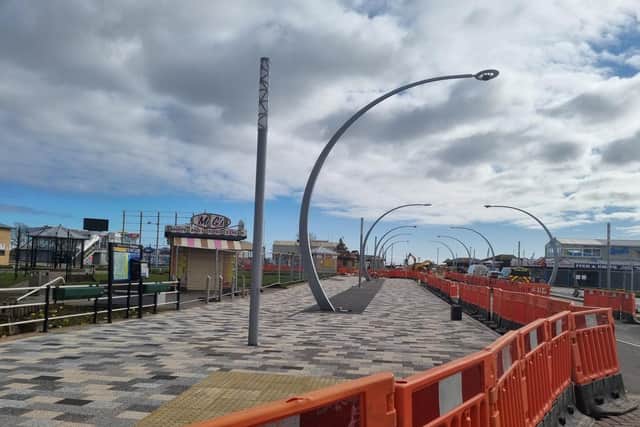 Pedestrianisation of Tower Esplanade is underway as part of ELDC's Masterplan for the resort.