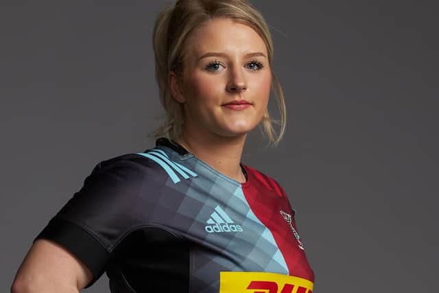 Hannah Dennis has joined Harlequins. Photo: @Harlequins/Getty Images