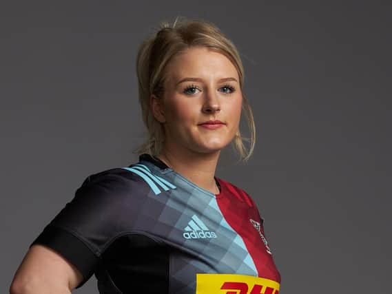 Hannah Dennis has joined Harlequins. Photo: @Harlequins/Getty Images