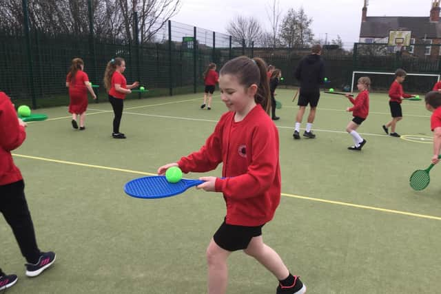 Outdoors play with all pupils back in school now at Carlton Road Academy