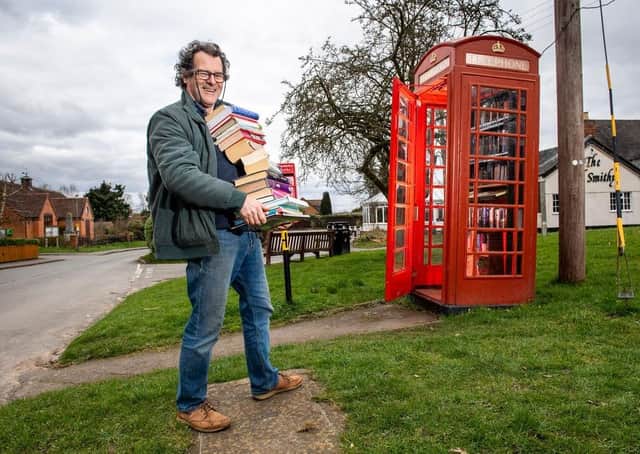 This kiosk has been transformed into somewhere to swap books