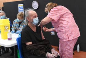 Covid-19 Mass Vaccination Centre at Princess Royal Sports Arena, Boston.