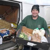 Leasingham Manor Farm Shop & Garden Centre and The Ploughmans Barn, Danny Lidsey loading deliveries for those who are self isolating. EMN-210323-114032001