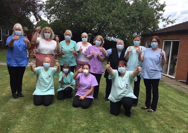 The team at Sleaford's Ashdene Care Home. EMN-210324-171420001