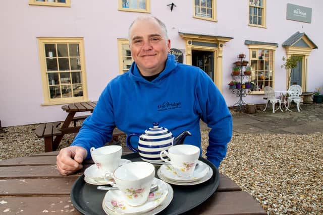 The Bridge Tea Room owner Barrie Jenkinson is ready to welcome customers back