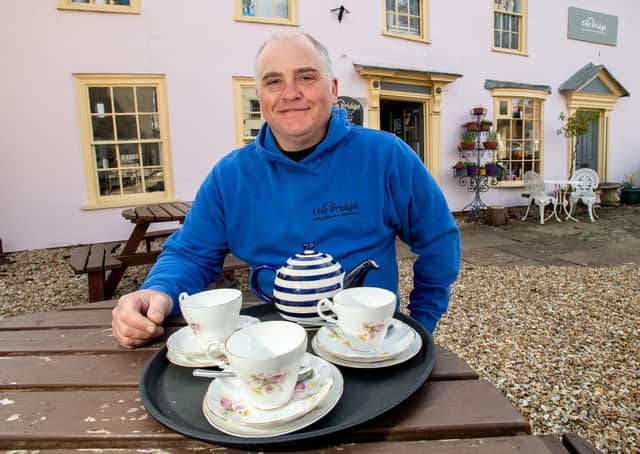 The Bridge Tea Room owner Barrie Jenkinson is ready to welcome customers back