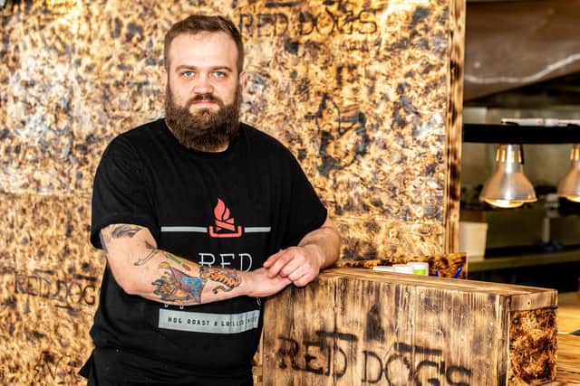 Owner and chef Ross Demovellis at the recently opened Red Dog’s in Horncastle