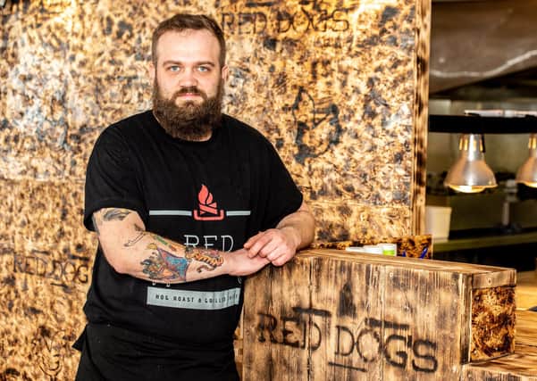Owner and chef Ross Demovellis at the recently opened Red Dog’s in Horncastle